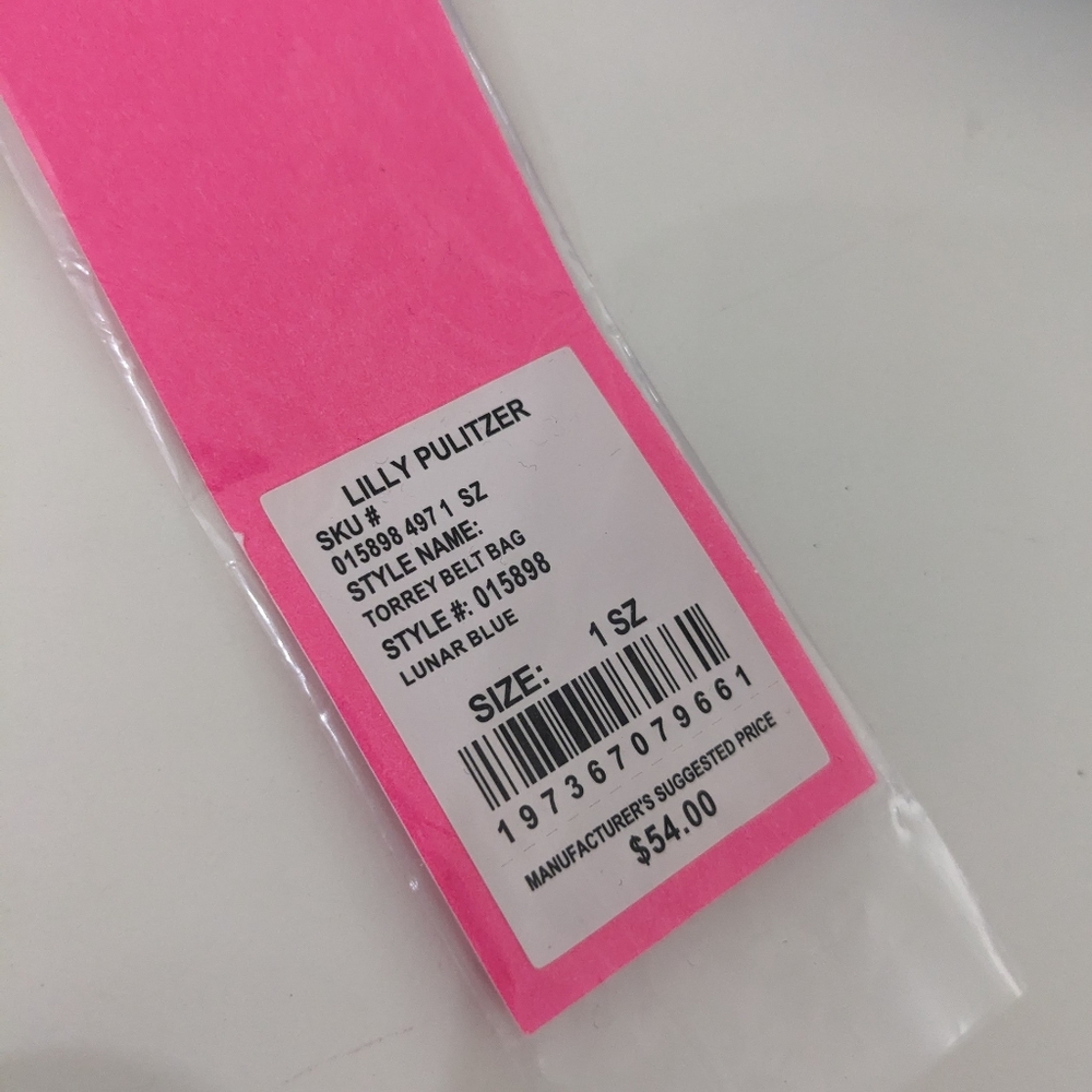 NWT! Lilly Pulitzer Torrey Belt Bag In Lunar Blue - Picture 6 of 14